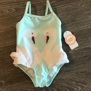 NWT- Baby One-piece Teal Swimsuit size 6-9 months
